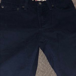 Levi’s jeans navy blue suede like material